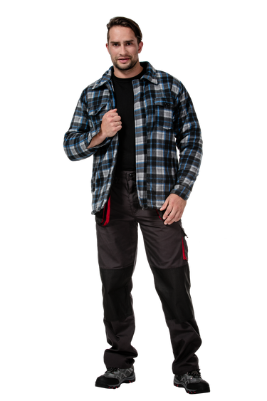 BLUZA POLAR. OCIEPLANA SZARO-NIEBIESKA, CE, LAHTI Image 6