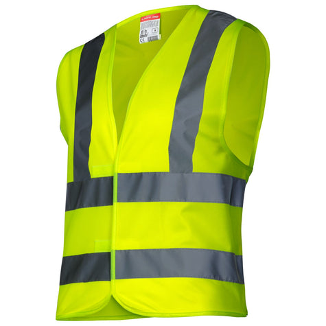 KAMIZELKA OSTRZEGAWCZA 4 PASY, ŻÓŁTA, "S", CE, LAHTI Image 1