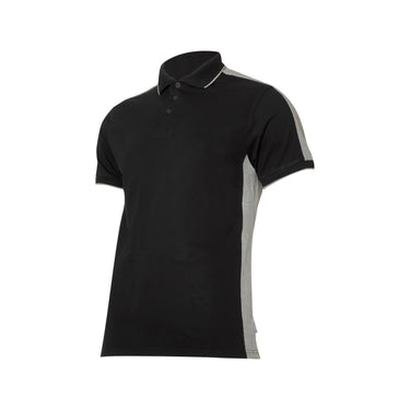 KOSZULKA POLO  190G/M2, CZARNO-SZARA, CE, LAHTI Image 1