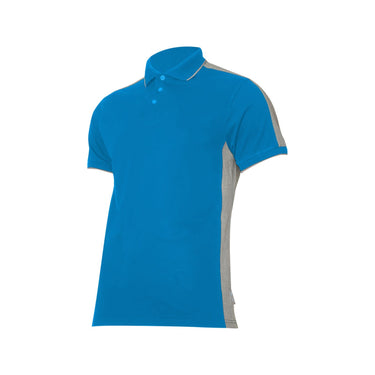 KOSZULKA POLO  190G/M2, NIEBIESKO-SZARA Image 1