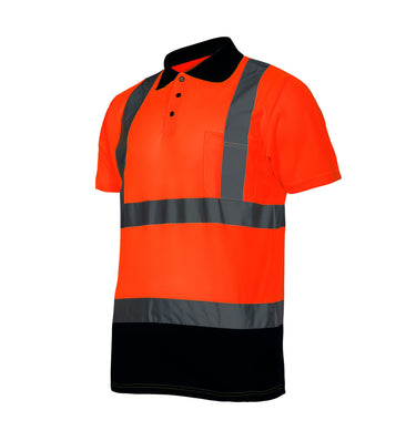 KOSZULKA POLO OSTRZEGAWCZA, POMARAŃCZ., CE, LAHTI Image 2