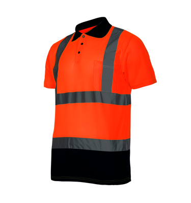 KOSZULKA POLO OSTRZEGAWCZA, POMARAŃCZ., CE, LAHTI Image 6