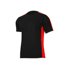 KOSZULKA T-SHIRT 180G/M2, CZARNO-CZERW., CE, LAHTI Image 1