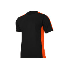 KOSZULKA T-SHIRT 180G/M2, CZARNO-POMARAŃCZ., CE, LAHTI Image 1