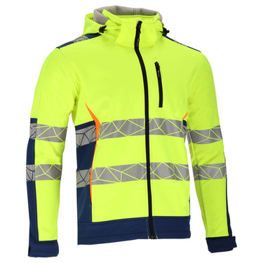 KURTKA SOFTSHELL OSTRZEGAWCZA ŻÓŁTO-NIEB., "S", CE, LAHTI Image 4