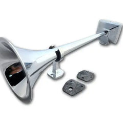 Klakson pneumatyczny HADLEY E-Tone – 53 cm, okrągły, chromowany | Do pojazdów uprzywilejowanych i użytkowych Image 1