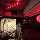 Komplet 5 szt czerwonych lampek LED 24V do kabiny burdelówki Image 1