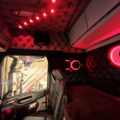Komplet 5 szt czerwonych lampek LED 24V do kabiny burdelówki Image 1