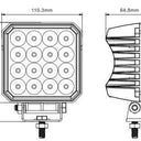 LAMPA ROBOCZA ZE STROBOSKOPEM SKYLED RED LINE 36W10-32V 3420 LM IP67 (R65) Image 2