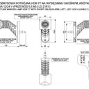 Lampa Obrysowa Potrójna na Wysięgniku Ukośnym Krótkim (Lewa) Image 2