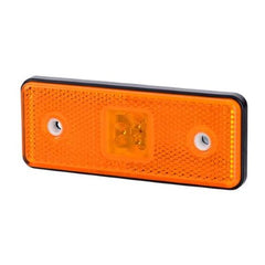 Lampa Obrysowa Prostokątna z Odblaskiem LED Pomarańczowa (LD 161/4) Image 1