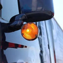 Lampa obrysowa okrągła Ucho (Mysie Uszy) – żarówkowa, klosz pomarańczowy Image 2