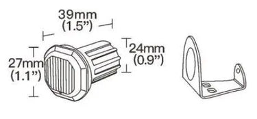 Lampa ostrzegawcza SKYLED 27x39 mm Image 3