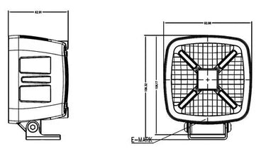 Lampa robocza SKYLED Astra 60F 9-30V, 60W, 6000 Lm, R10 światło rozproszone Image 3