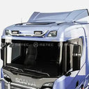 Orurowanie nad osłonę przeciwsłoneczną do SCANIA NG z wiązką elektryczną i uchwytami na 4 odbiorniki ze światłami obrysowymi LED Image 1