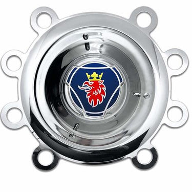 Osłona piasty na tylną felgę Scanii 22,5" (stalowa i aluminiowa), stal nierdzewna, mocowana pierścieniem na śruby, PCD 335mm Image 2