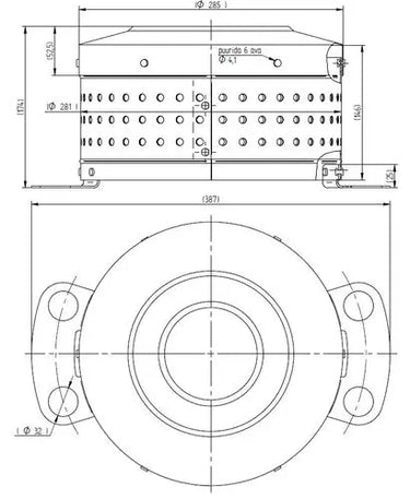 Osłona piasty tył 174 mm wysokości do felg aluminiowych Image 2