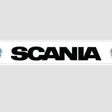 Osłona przeciwbłotna/fartuch (2380x350mm) - czarny napis "SCANIA" z herbem Image 1