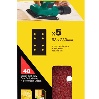 PAPIER ŚCIERNY 8 OTWORÓW ARK.93X230 OP. 5SZT. 40GR. Image 3