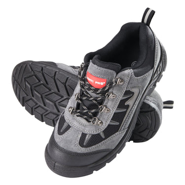 PÓŁBUTY ZAMSZ/DZIAN. SZARO-CZARNE, S1P SRA, "39", CE, LAHTI Image 2