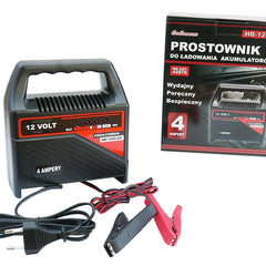 PROSTOWNIK 12V 4A HB-1204-GS 20-65AH SYGNALIZACJA NALADOWANIA Image 1