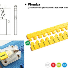 Plomba (strzałkowa do plombowania saszetek oraz torebek) 1000 szt. Image 1