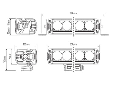 Reflektor LED LAZER TRIPLE-R 750 (220 mm, 4100 lm) Image 2