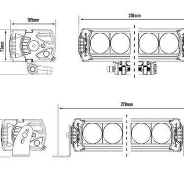 Reflektor LED LAZER TRIPLE-R 750 Gen2 (230 mm, 4620 lm) ze św pozycyjnym Image 3