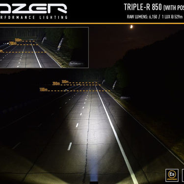 Reflektor LED LAZER TRIPLE-R 850 (322 mm, 6150 lm) ze światłami pozycyjnymi Image 4