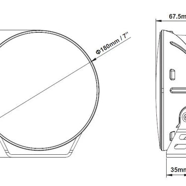 Reflektor SKYLED Cosmo7X FI180 (60W, biała i pomarańczowa pozycja, R112) Image 2