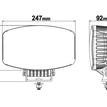 Reflektor Skyled Jumbo Amber Full LED 10’’ (100W, Podwójne Pozycje R112) Image 3