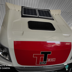 System Fotowoltaiczny Daf 106 Super Space Cab 2x55 Wp z Regulatorem MPPT Bluetooth Image 1