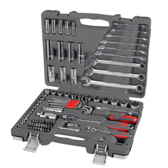 ZEST. 92 SZT. NASADKI BITY 1/4  1/2 I KLUCZE CRV PROLINE Image 1