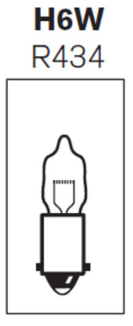 Żarówka samochodowa - H6W (R434) RING 12V; 6W; BAx9s Halogenowa Image 1