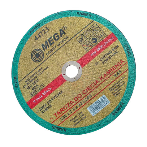 Zestaw 5 tarcz do cięcia kamienia – T41, 230x2.5x22, C30S MEGA Image 1