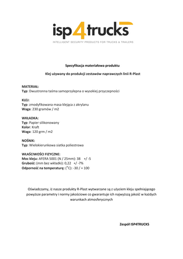 Zestaw do Naprawy Plandek R-Plast premium 0,15 M2 Image 4