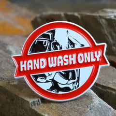 Przypinka Hand Wash Only (metalowa)