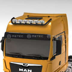 Rama dachowa czarna do MAN TGX (2020-) GX/GM z wiązką elektryczną, 6 zaciskami i światłami obrysowymi LED