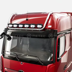 Rama dachowa polerowana ze stalą nierdzewną do Mercedes-Benz ACTROS MP4 2011+, 6 mocowań, wiązka elektryczna