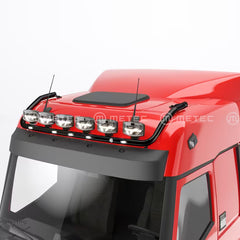 Rama dachowa Renault T High Cab 14-21, 21-; spływająca, sześć uchwytów, wiązka, LEDy czarna