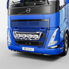 Rama dolna zderzaka VOLVO FH 4/FH 5 60 mm, stal nierdzewna polerowana, wiązka LED, 4 uchwyty