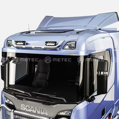 Rama nad osłonę przeciwsłoneczną do Scania NG ze świecami LED i uchwytami na 4 odbiorniki