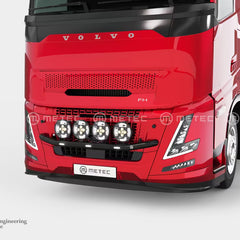 Rama w grill CITY AERO LED Volvo FH 24- czarna nierdzewna