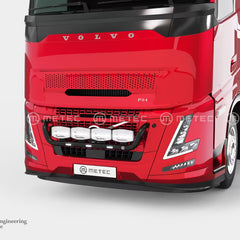 Rama w grill ECO LED VOLVO FH 24- czarna nierdzewna