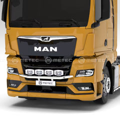 Rama w zderzak do MAN TGX (2020-) ze stali nierdzewnej z wiązką elektryczną i 4 uchwytami na reflektory