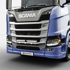 Rama zderzaka ze stali nierdzewnej z wiązką elektryczną, 4 uchwytami i oświetleniem LED do Scanii NG