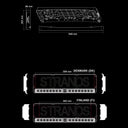 Ramka tablicy rejestracyjnej LED NUUK E-LINE DUO DK 8800 lm - Strands
