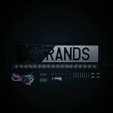 Ramka tablicy rejestracyjnej STRANDS NUUK E-LINE z LED BAR 8800 lm, 9-36V