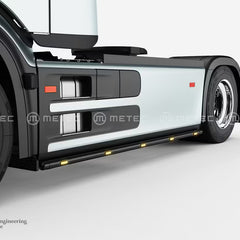 Ramy boczne Sidebars Mercedes Actros L (ProCab) GigaSpace 25- ze światłami obrysowymi LED