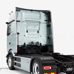 Ramy boczne zakabinowe S-Rail Mercedes-Benz Actros L ProCab od 2025r. ze światłami LED